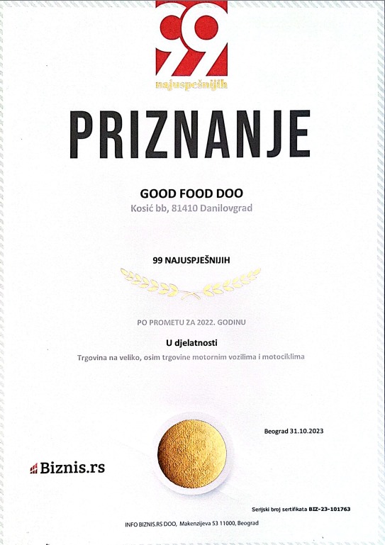 GOODFOOD Proizvod